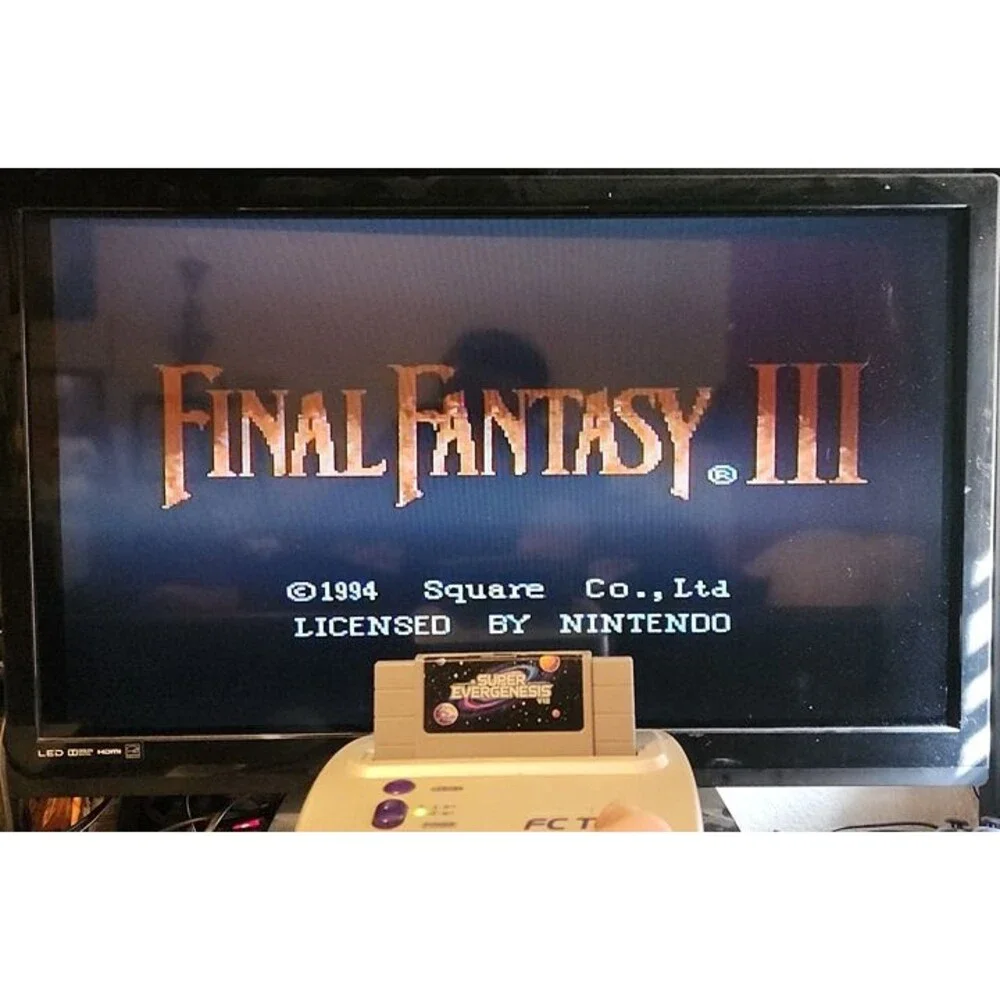 Super Nintendo 3000 in 1 Multi Video Game Cart SNES Retro Gaming Grey